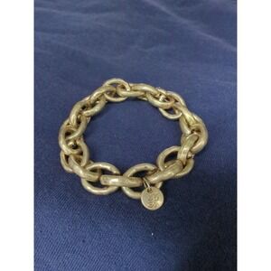 Leilani Gold Colored Chunky‎ Bangle Bracelet Gold Tone Vintage